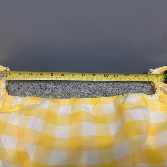 Crown & Ivy Yellow Checkered Maxi Dress - Picture 14 of 17